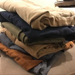J Crew lot of 7 pairs UNWORN chinos -